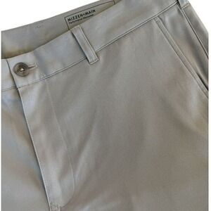 MIZZEN + MAIN Baron Performance Golf Pants Men's 36x30 Gray Flat Front Stretch